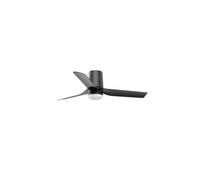 Luminosa Lighting Luminosa Mini Punt Tub Small 3 Blade Ceiling Fan Matt Black With Light 2700 - 4000 - 6000K Tuya Smart System