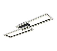 Luminosa Lighting Luminosa Mirella Integrated Led Semi Flush Ceiling Light Matt Black Led Dimmable 2700-6500K Remote Control Timer