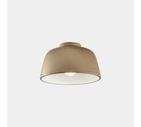 Luminosa Lighting Luminosa Miso 29Cm Bowl Semi Flush Ceiling Light Gold E27 15W