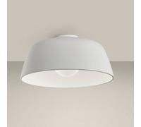 Netlighting Miso 433Mm Cylindrical Semi Flush Light Large White E27