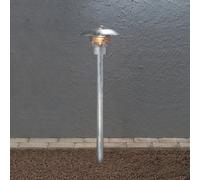 Luminosa Lighting Luminosa Modena Outdoor Modern Pathway Bollard Light Galvanised Steel, Ip23