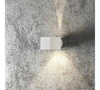 Luminosa Lighting Luminosa Modena Outdoor Modern Up Down Sqaure Wall Light White, Ip44