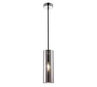Luminosa Lighting Luminosa Modern Gioia Chrome Pendant Ceiling Light Glass Shade