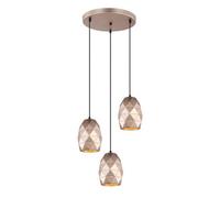 Luminosa Lighting Luminosa Modern Hanging Pendant Golden Champagne 3 Light , E27