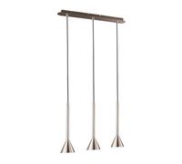 Luminosa Lighting Luminosa Modern Hanging Pendant Satin Nickel 3 Light Led, Gu10