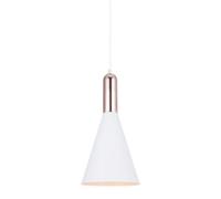 Luminosa Lighting Luminosa Modern Hanging Pendant White, Copper 1 Light , E27