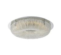 Luminosa Lighting Luminosa Modern Led Flush Ceiling Light Chrome, Silver, Warm White 3000K 2780Lm
