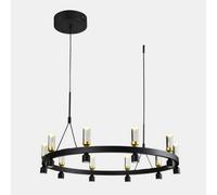 Luminosa Lighting Luminosa Modern Led Hanging Pendant Black, Gold, Warm White 3000K 2920Lm