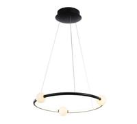 Luminosa Lighting Luminosa Modern Led Hanging Pendant Black, Pink, Warm White 3000K 2100Lm Dimmable