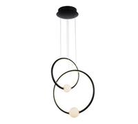 Luminosa Lighting Luminosa Modern Led Hanging Pendant Black, Pink, Warm White 3000K 2420Lm Dimmable