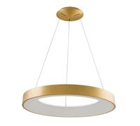 Luminosa Lighting Luminosa Modern Led Hanging Pendant Brushed Gold, Warm White 3000K 4400Lm