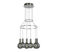 Luminosa Lighting Luminosa Modern Led Hanging Pendant Chrome, Warm White 3000K 1260Lm Dimmable