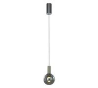 Luminosa Lighting Luminosa Modern Led Hanging Pendant Chrome, Warm White 3000K 84Lm