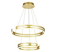 Netlighting Modern LED Hanging Pendant Golden Warm White 3000K 5180lm Dimmable in Gold Netlighting Gold