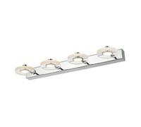 Luminosa Lighting Luminosa Modern Led Wall Lamp Chrome, Warm White 3000K 840Lm