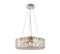 Luminosa Lighting Luminosa Modern Recinto 6 Light Chrome Ceiling Lamp Crystal