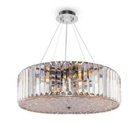 Luminosa Lighting Luminosa Modern Recinto 8 Light Chrome Ceiling Lamp Crystal