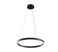 Luminosa Lighting Luminosa Modern Rim Integrated Led Black Ring Pendant Ceiling Light