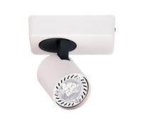 Luminosa Lighting Luminosa Modern Spotlights White, Black 1 Light With Aluminum, White Shade, Gu10