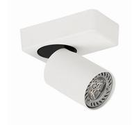 Luminosa Lighting Luminosa Modern Spotlights White, Black 1 Light With Aluminum, White Shade, Gu10