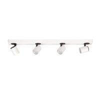 Luminosa Lighting Luminosa Modern Spotlights White, Black 4 Light With Aluminum, White Shade, Gu10