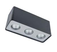 Luminosa Lighting Luminosa Modern Surface Mounted Black 3 Light Led, Gu10