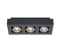 Luminosa Lighting Luminosa Modern Surface Mounted Black Aluminum 3 Light , Gu10