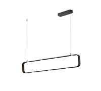 Luminosa Lighting Luminosa Moka Led Pendant Ceiling Light Brown 3150Lm 4000K Dimmable 100X16X6.5Cm