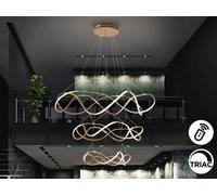 Luminosa Lighting Luminosa Molly Pendant Ceiling Light Rose Gold Led 3000K Dimmable - Uk Stock