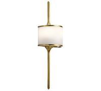 Netlighting Mona 2 Light Bathroom Wall Light Brass IP44 G9 in Yellow Netlighting Yellow
