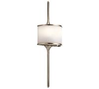 Mona 2 Light Bathroom Wall Light Pewter IP44 G9 Netlighting Grey One Size