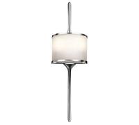 Mona 2 Light Bathroom Wall Light Polished Chrome IP44 G9 Netlighting Grey One Size