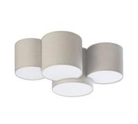 TK Lighting Mona Nature ceiling light, 4-bulb, natural linen