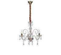 Luminosa Lighting Luminosa Monalisa 3 Light Chandeliers Gold, Crystal 53X70Cm