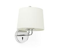 Montreal Wall Light with Shade Chrome E27 Netlighting Grey One Size
