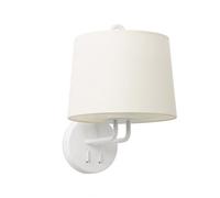 Luminosa Lighting Luminosa Montreal Wall Light With Shade White, E27