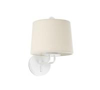 Luminosa Lighting Luminosa Montreal Wall Light With Shade White, E27