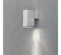 Luminosa Lighting Luminosa Monza Outdoor Modern Single Anodised Aluminium Square Wall Light Gu10, Ip44