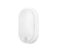 Luminosa Lighting Luminosa Moo Oval Sensor Outdoor Flush Wall Lamp White Led 18W Cct 2700-3200-4000K Ip65 On-Off