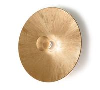 Luminosa Lighting Luminosa Moon Lifestyle Glass Extra Large Wall Light Matt - Sun Gold Finish, 1X E27