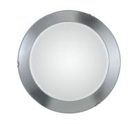 Luminosa Lighting Luminosa Moon Lifestyle Simple Flush Ceiling Light Chrome, 3X E27