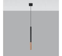 Luminosa Lighting Luminosa Mozaica Slim 8Cm Pendant Light Black, Copper G9