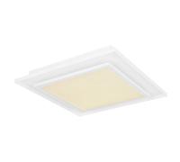 Luminosa Lighting Luminosa Murphy Square Integrated Led Semi Flush Ceiling Light White Led Dimmable 2700-6500K Remote Control