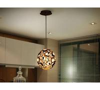 Luminosa Lighting Luminosa Narisa Spherical Ceiling Pendant Gold, Brown, E27 - Uk Stock