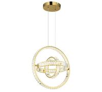 Luminosa Lighting Luminosa Neil Pendant Ceiling Light Gold Colors K5 Crystals 3X Led Dimmable 2700-6000K