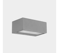 Luminosa Lighting Luminosa Nemesis Outdoor Led Up Down Light Grey, Opal Ip65 10.5W 2700K