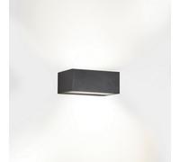 Luminosa Lighting Luminosa Nemesis Outdoor Led Up Down Light Urban Grey, Opal Ip65 10.5W 2700K