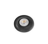 Netlighting Neon Black recessed Downlight Round 1x GU10 Netlighting Black