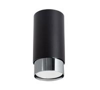 Luminosa Lighting Luminosa Nero Modern Surface Mounted Ceiling Lamp Small Black, Chrome