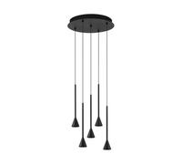 Luminosa Lighting Luminosa Net Cluster Pendant Ceiling Light Black Triac Dimmable Led 27W 1301Lm 3000K